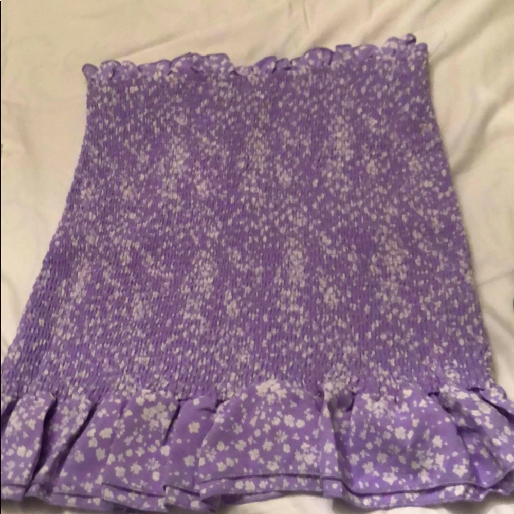 NWT! Purple Floral Skirt